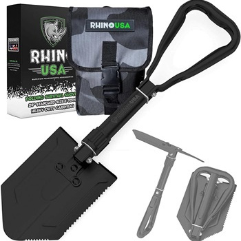 RHINO USA Folding Survival Shovel